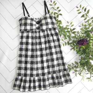 Super Cute Gingham Picnic Summer Dress sz S